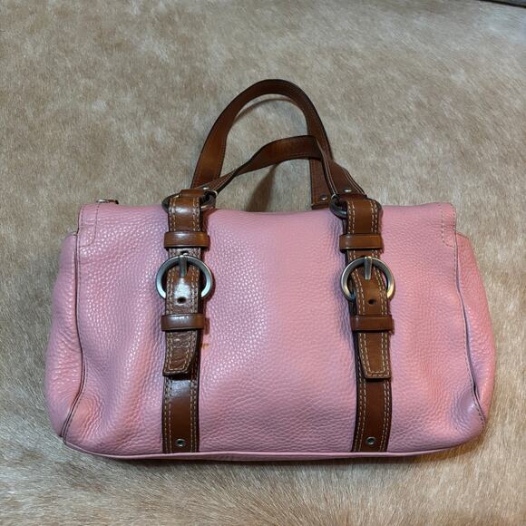 Coach Pebbled Pink Chelsea Satchel 10887 - Picture 2 of 10